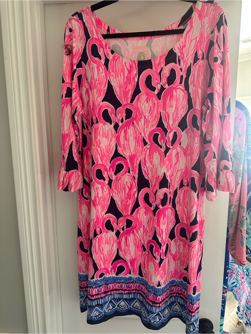 EUC. Lilly Pulitzer Vibrant Famingo